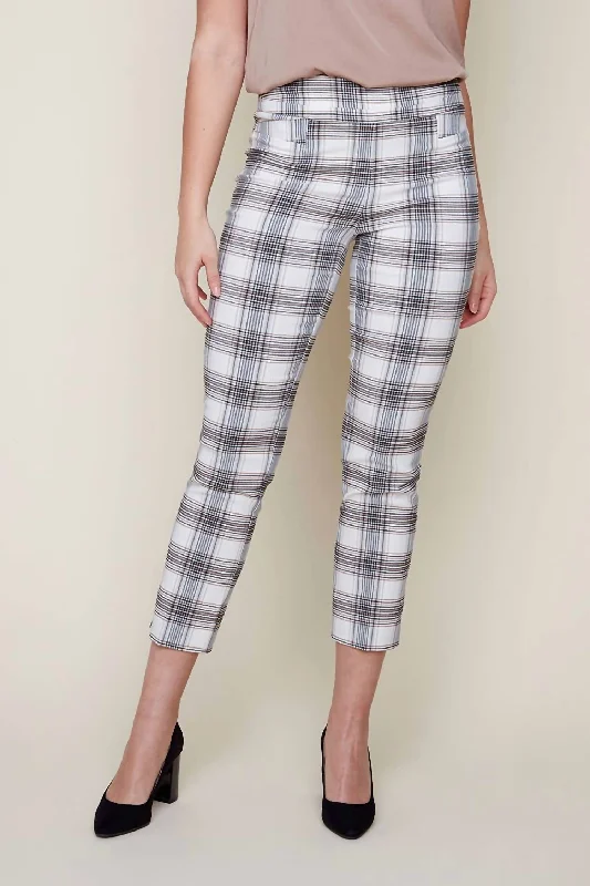 Bold Prints Casual Chic Woven Pants In Tan Combo