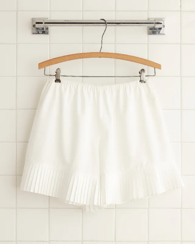 Chic Allure Brunch Shorts - White