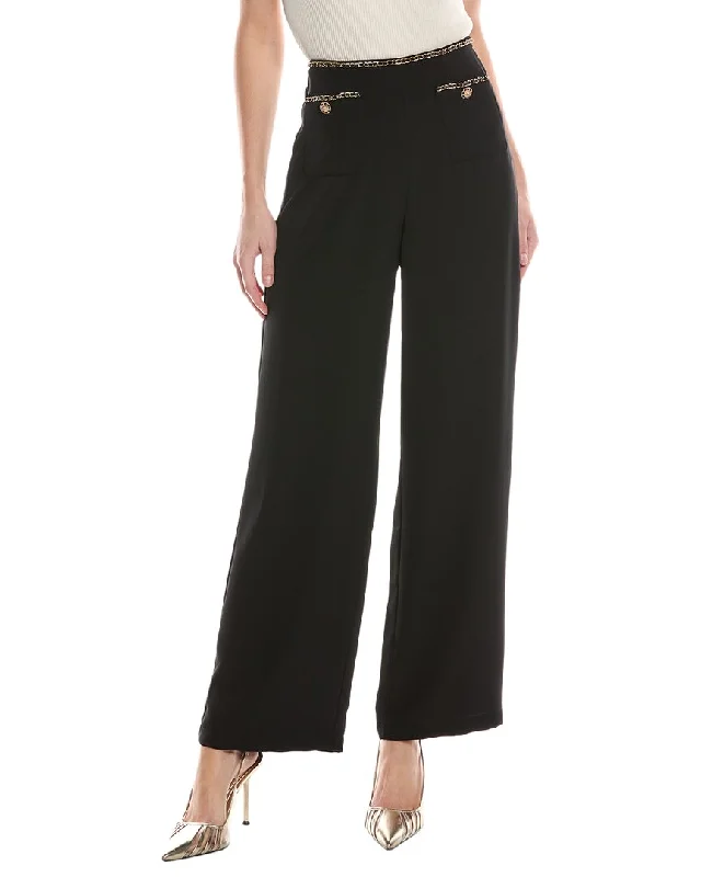 Boutique Styles Gracia Chain Trim Wide Leg Pant