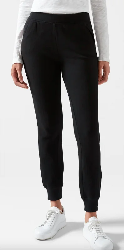 Luxury Comfort French Terry Sweatpants In Black