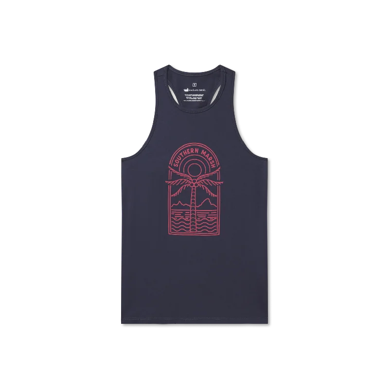 Fashion Forward, Function First Maui Racerback Tank - Palm