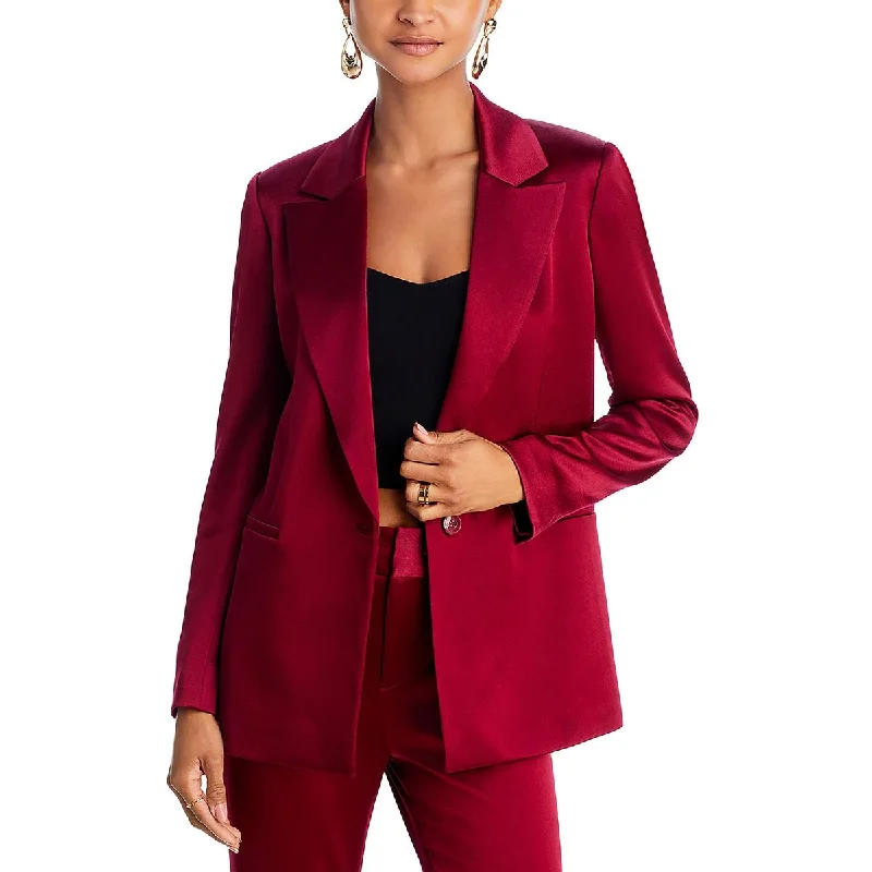 Ethnic Cultural Event Wear Denny Womens Notch Collar Suit Separate One-Button Blazer