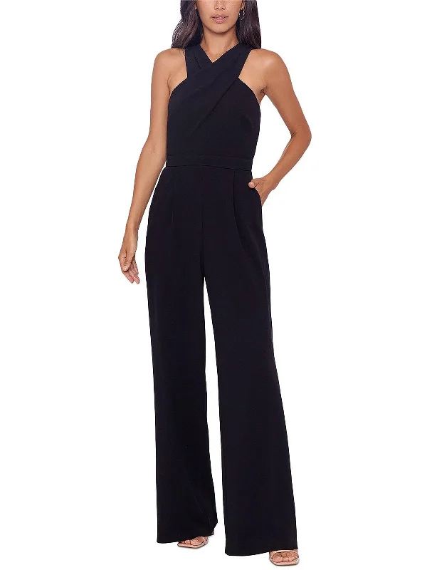 Limited Time Offer Womens Crepe Cut-Out Jumpsuit