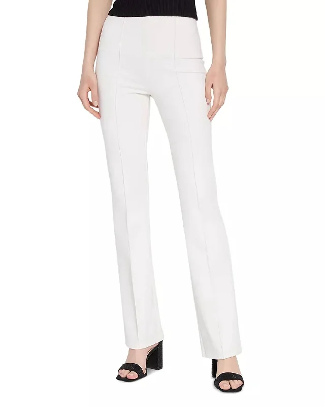 Rocker Chic Fashion Elysse Ponte Pant In Chalk