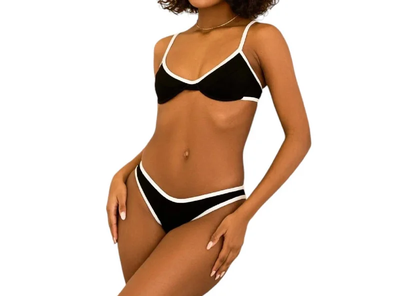 Clearance Event West Coast Bikini Top In Black/white