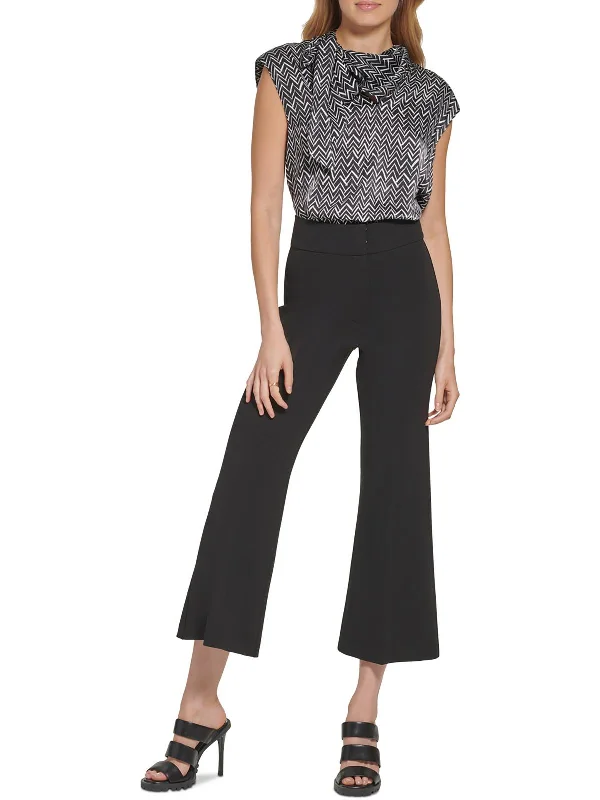 Imeless Style Womens High Rise Ankle Wide Leg Pants