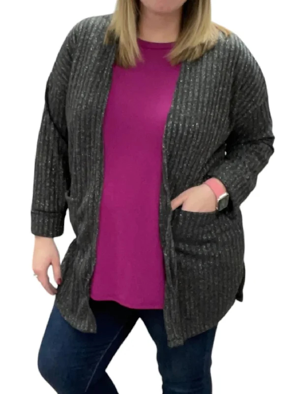 Sale Event, Prices Rock Sparkle Cardigan In Charcoal