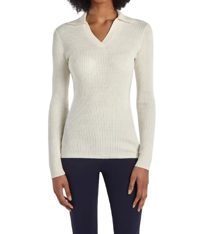 Style Beyond Borders Sierra Sweater In Starch