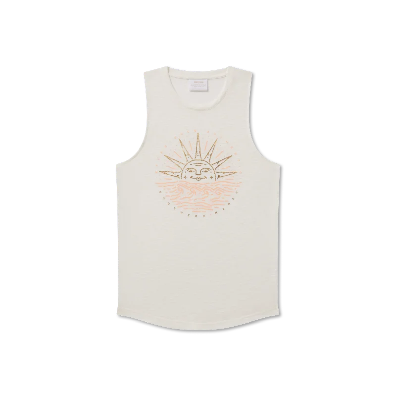 Chic & Cozy Collection Sadie Vintage Rocker Tank - Sunset