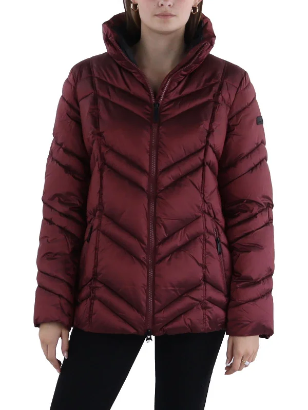 Festival Fashion Womens Quilted Short Puffer Jacket