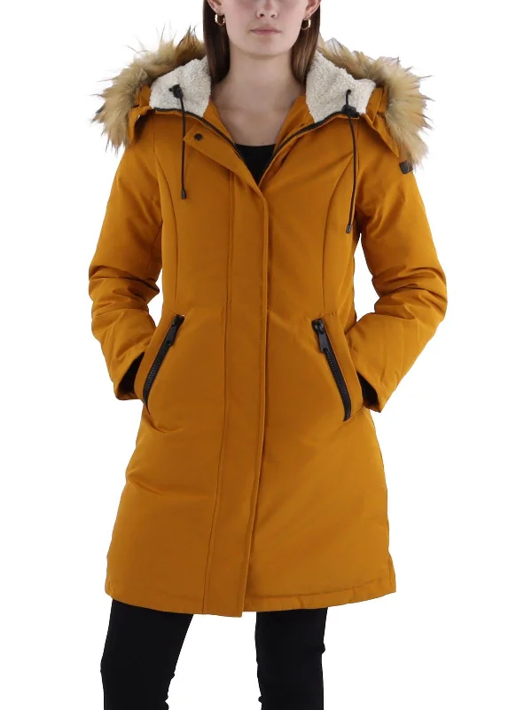 Everyday Fashion Womens Quilted Hooded Parka Coat