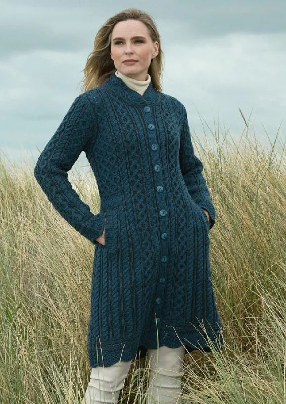 Fashion Forward Outfits Aran Crafts Scallop Edge Coat | Mallard