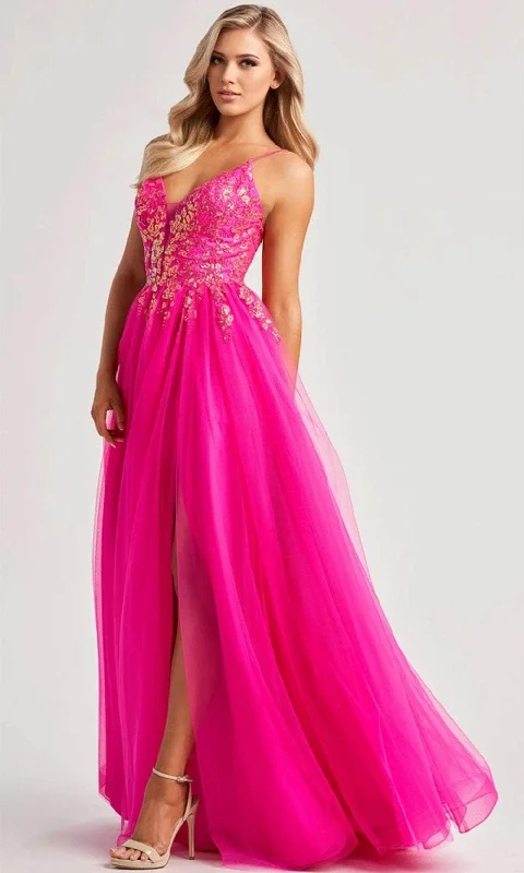 Stylish Savings Colette By Daphne CL8030 - Sequin Detail Tulle Gown