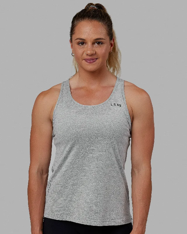 Effortless Chic Apparel Perform VapourFLX Tank - Lt Grey Marl