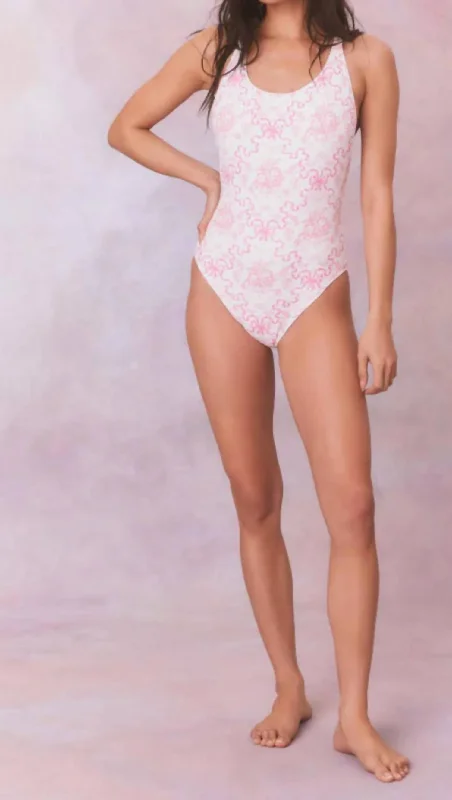 Elevated Style Dusk One Piece In Bubblegum Blast