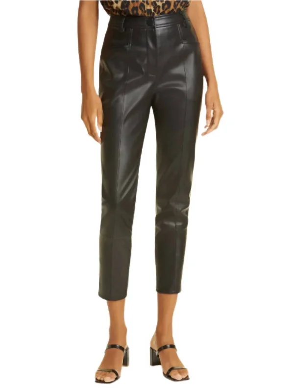 Limited Stock, Big Sale Rue Faux Leather Pant In Black