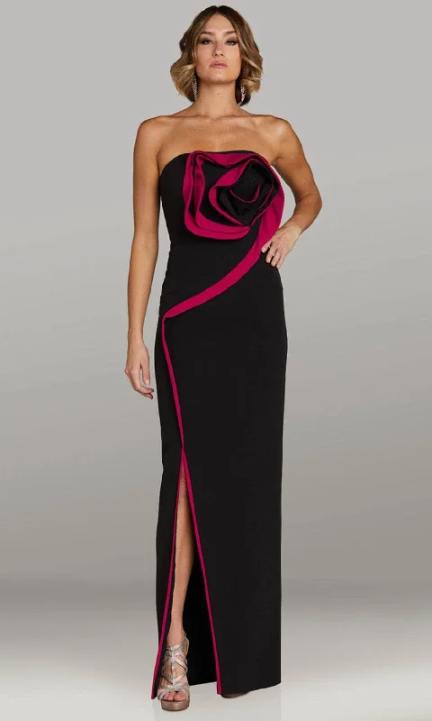 Hot Trends Gia Franco 12435 - Straight Across Colum Evening Gown