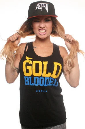 Signature Style Essentials Gold Blooded (Women's Black/Royal Tank Top)