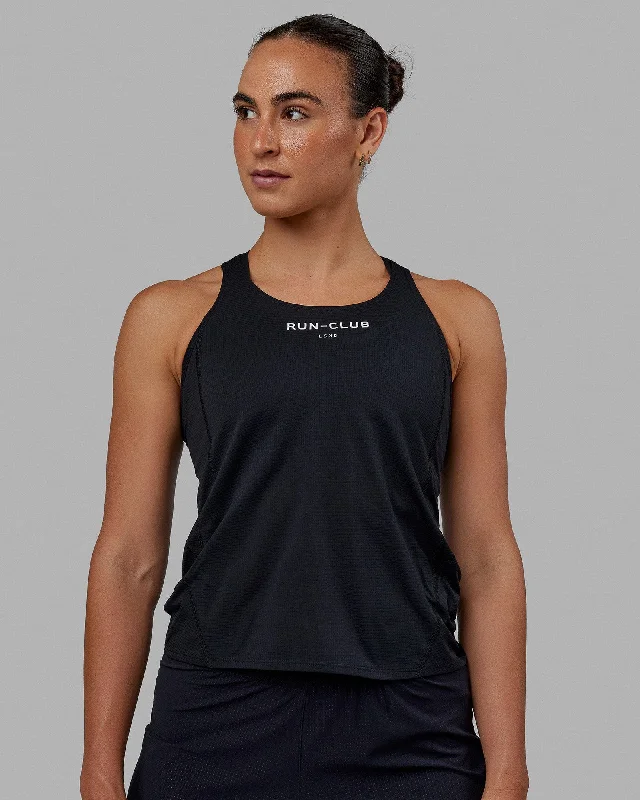 Trend Alert Run Club Performance Tank - Black-White