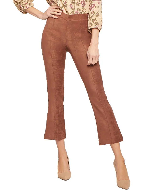 Celebrate With Big Savings Womens Faux Suede Bootcut Cropped Pants