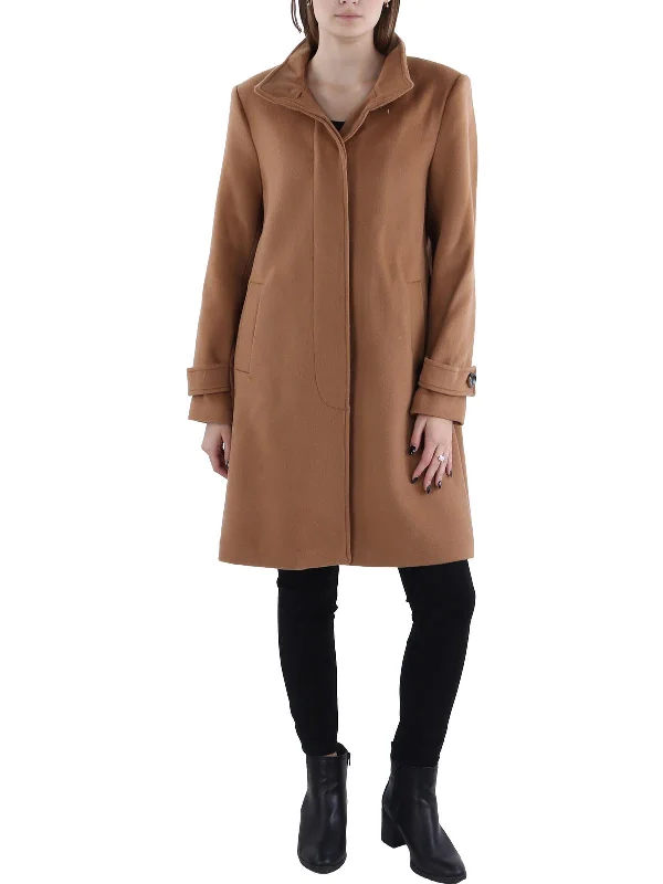 Fashion Essentials Womens Wool Cozy Trench Coat