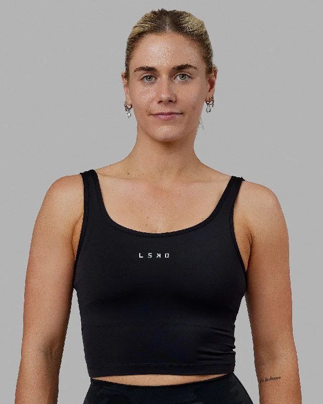 Limited Time Deal Staple Active Cropped Tank - Black