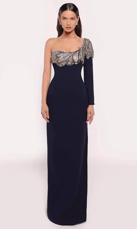 Today Only Tarik Ediz 98712 - Beaded One Shoulder Gown