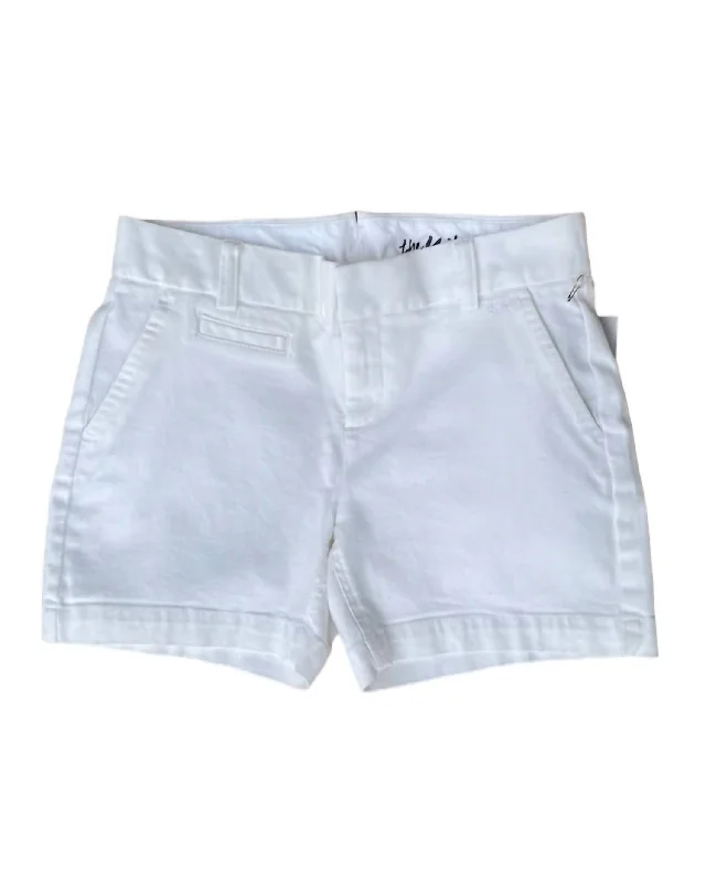 Seasonal Trends Mitchell Chino Short In White