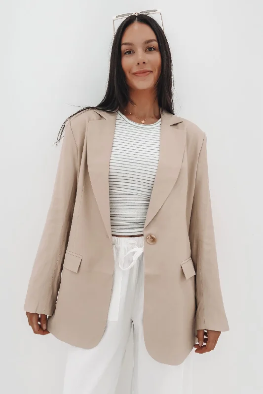 Dive Into Trendy Styles Toledo Blazer Bone