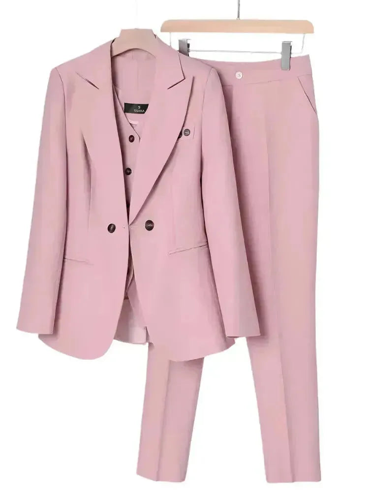 Stylish Basics 3-Piece Set Women Pant Suit,  Formal Pantsuit