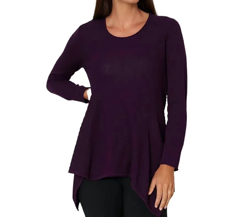 Premium Fashion Just Right Sweater In Amethyst