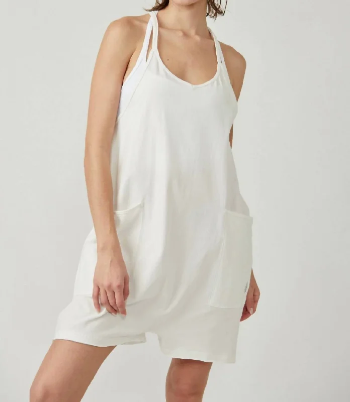 Fashion Deal Hot Shot Romper In White