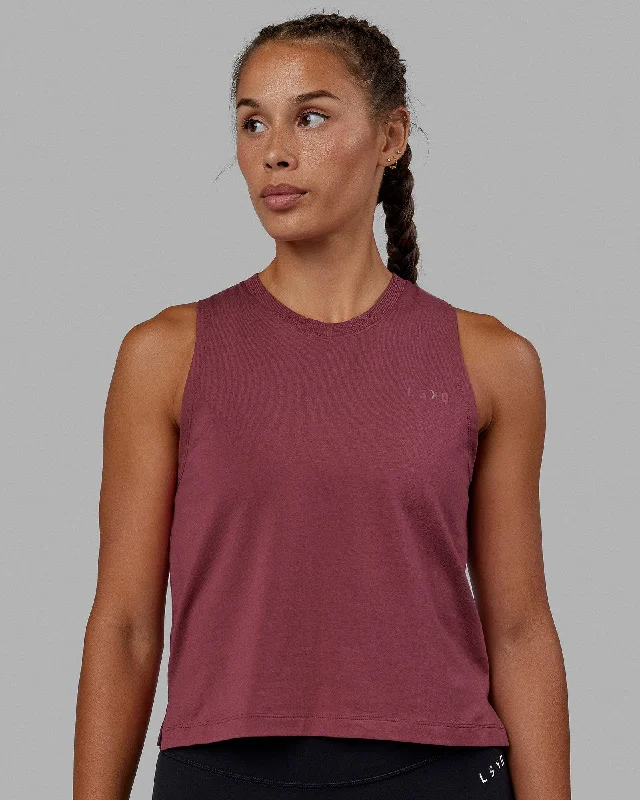 Premium Style Deluxe PimaFLX Tank - Dry Rose