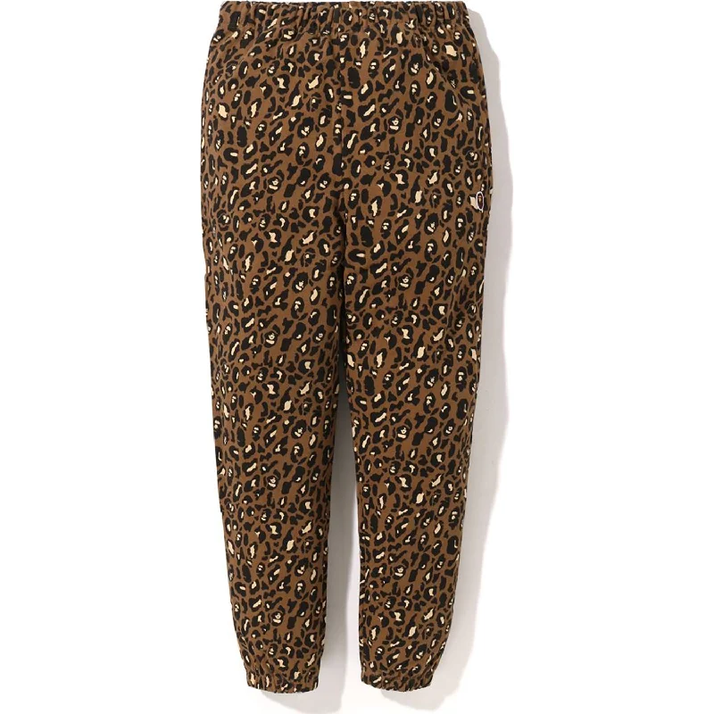 Hot Trends LEOPARD OVERSIZED SWEAT PANTS LADIES