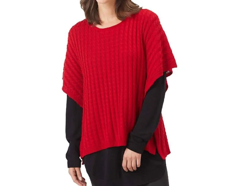 Hot Brand Discounts Parker Poncho In Red