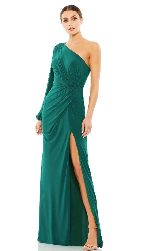 Unbeatable Prices Ieena Duggal 67879I - One Sleeved Ruched Evening Gown