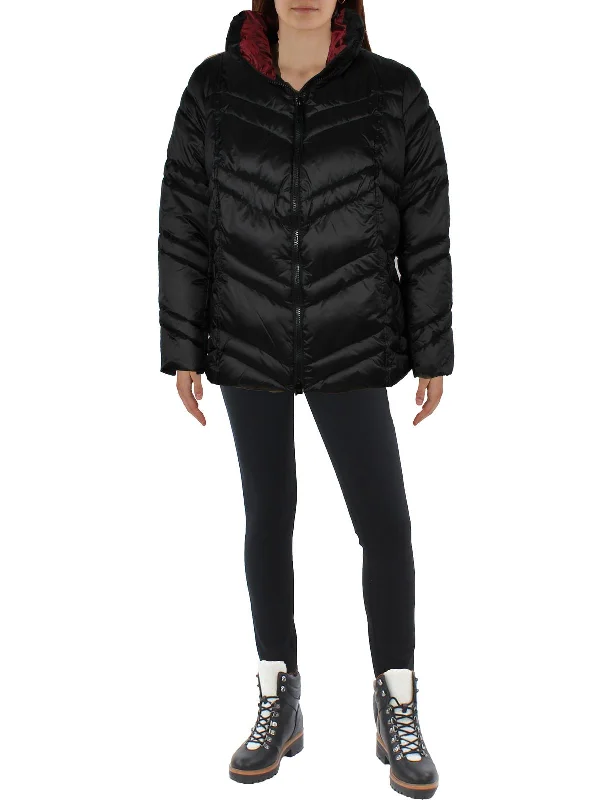 Relaxed Style Womens Quilted Short Puffer Jacket