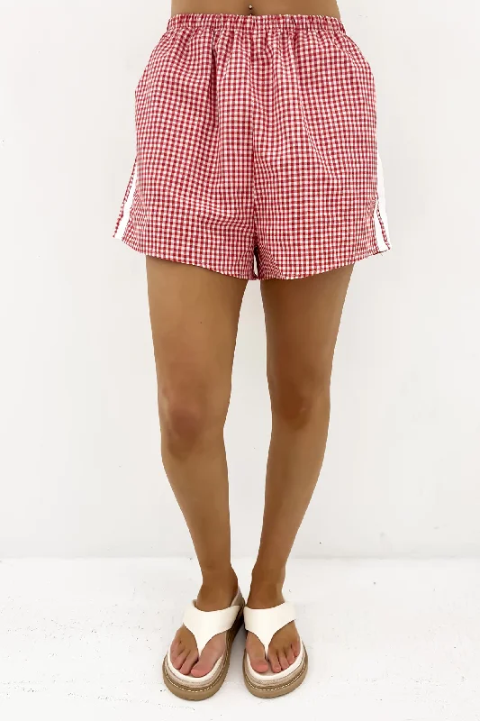 Festival Fashion Delora Short Red Gingham