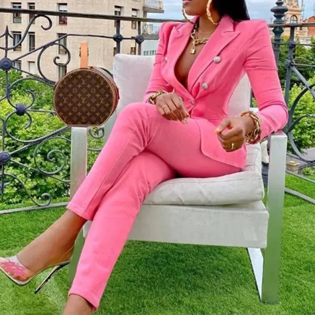 Casual Chic Clothing Sexy Cut Ladies Pantsuit