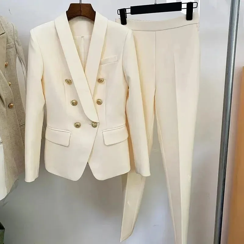 Women's Urban Fashion The Lapel Pantsuits For Women