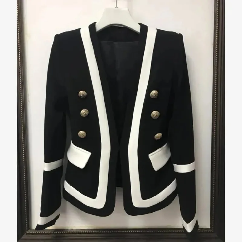 Premium Fashion The Princess Tuxedo Blazer Women - Formal-Business - Patchwork