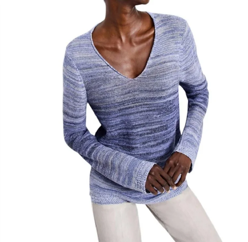 Your Timeless Wardrobe Awaits Hazy Shades Sweater In Purple Multi