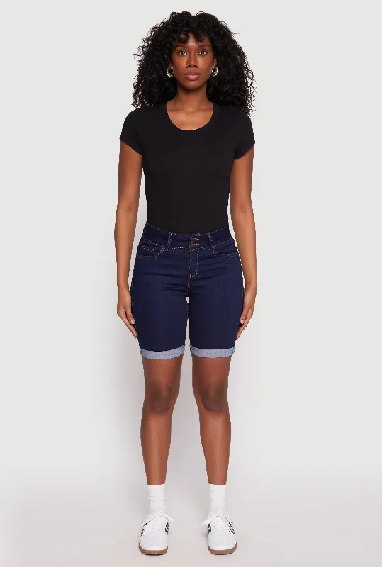 Exclusive Sale WAX Fixed Cuff Bermuda Denim Shorts