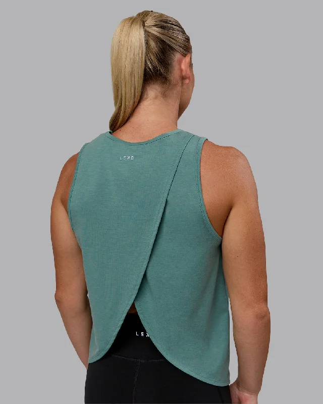 Chic Urban Fashion Look Breeze Training Tank - Sagebrush