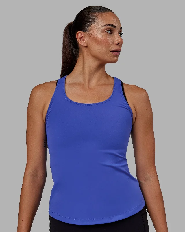 Preppy Style Lift Performance Tank - Power Cobalt