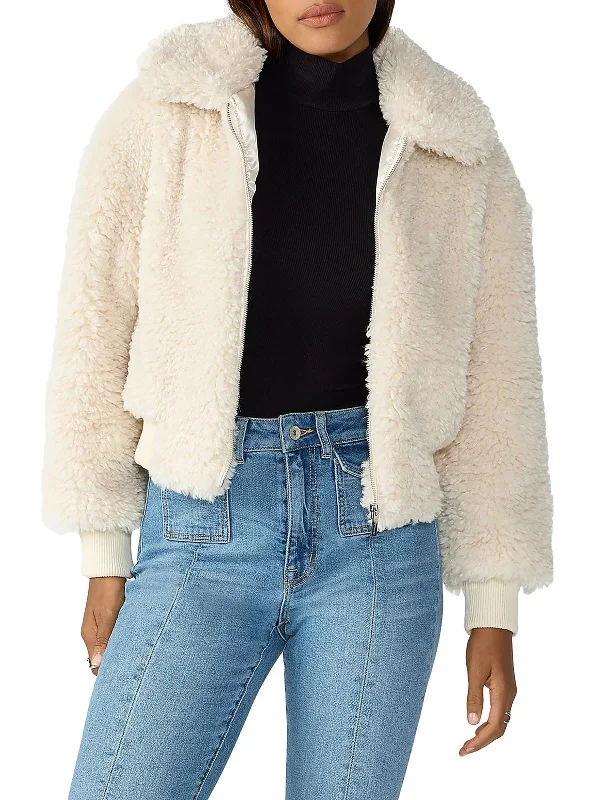 Limited Time Offer Womens Short Cold Weather Faux Fur Coat