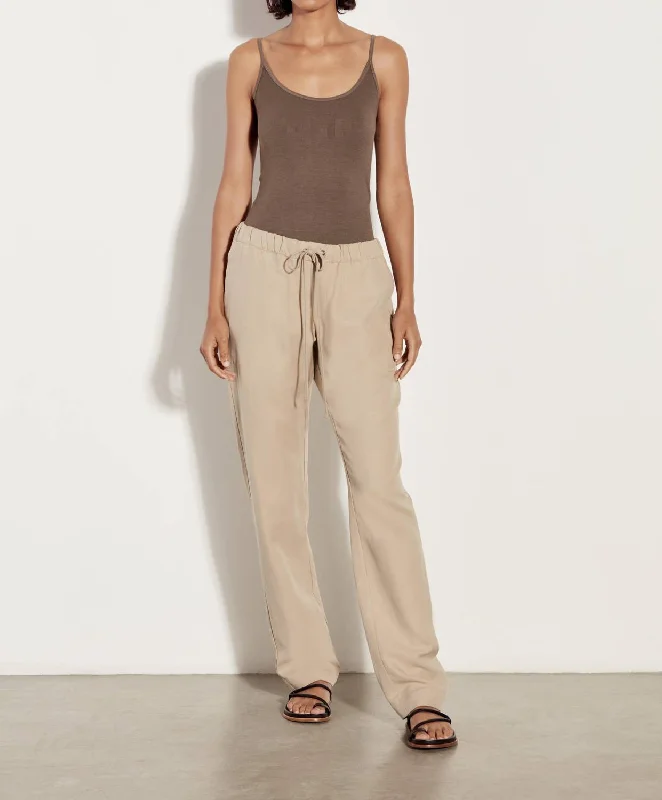 Update With Cottagecore Styles Twill Easy Pant In Clay