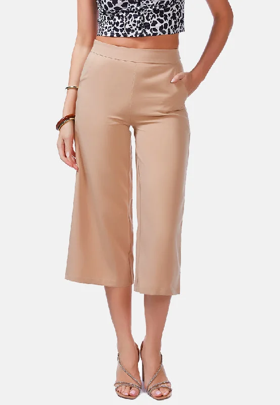 Graceful Movement high rise cropped culottes trousers