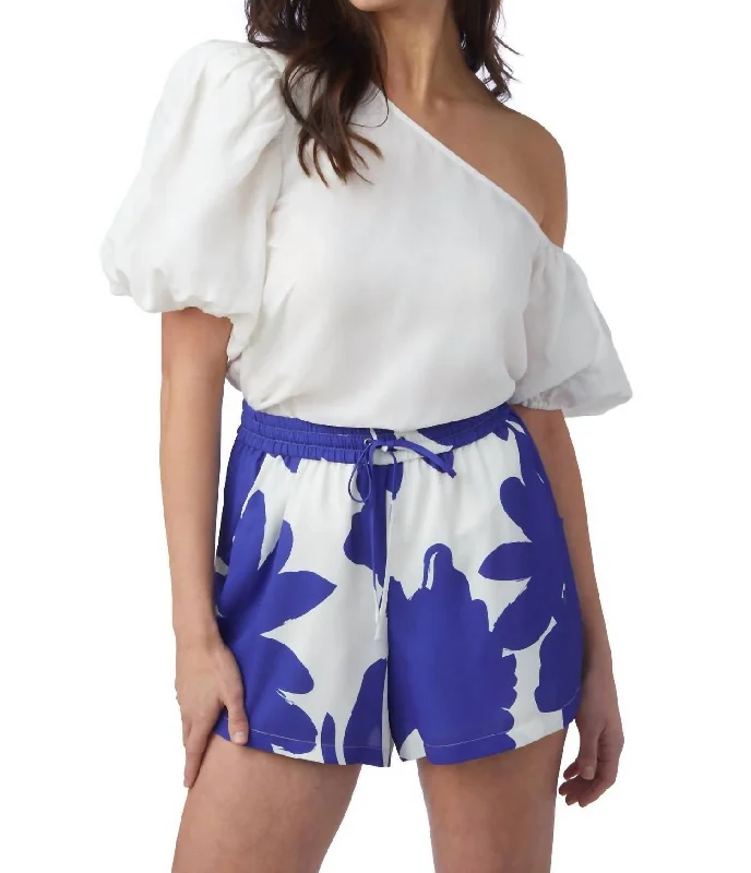 Stylish Savings Sarah Short In Aegean Bloom