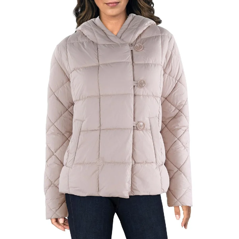 Sophisticated Cut Womens Quilted Hooded Puffer Jacket